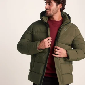 Fashion TOG24 Tunnard Mens Padded Short Jacket Khaki