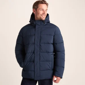 Fashion TOG24 Tunnard Mens Padded Short Jacket Dark Indigo