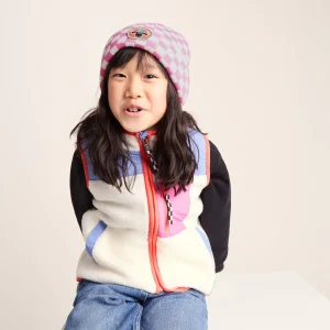 Hot TOG24 Uda Kids Shaun The Sheep Knit Hat Pink White Checkerboard