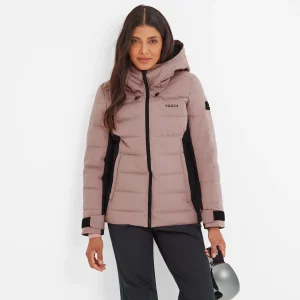 Discount TOG24 Vermont Womens Ski Jacket Black/Faded Pink