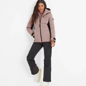 Discount TOG24 Vermont Womens Ski Jacket Black/Faded Pink