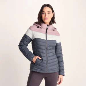 New TOG24 Washed Blue & Pink Garriston Womens Padded Jacket |
