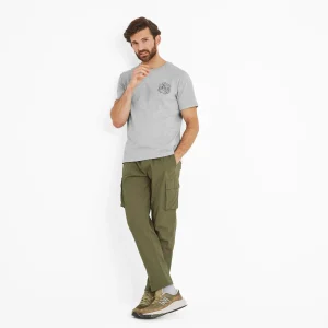 Outlet TOG24 Whitby Mens T-Shirt Light Grey Marl