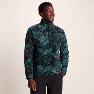 Online TOG24 Zermatt Mens Sherpa Fleece Abstract Mountain Print